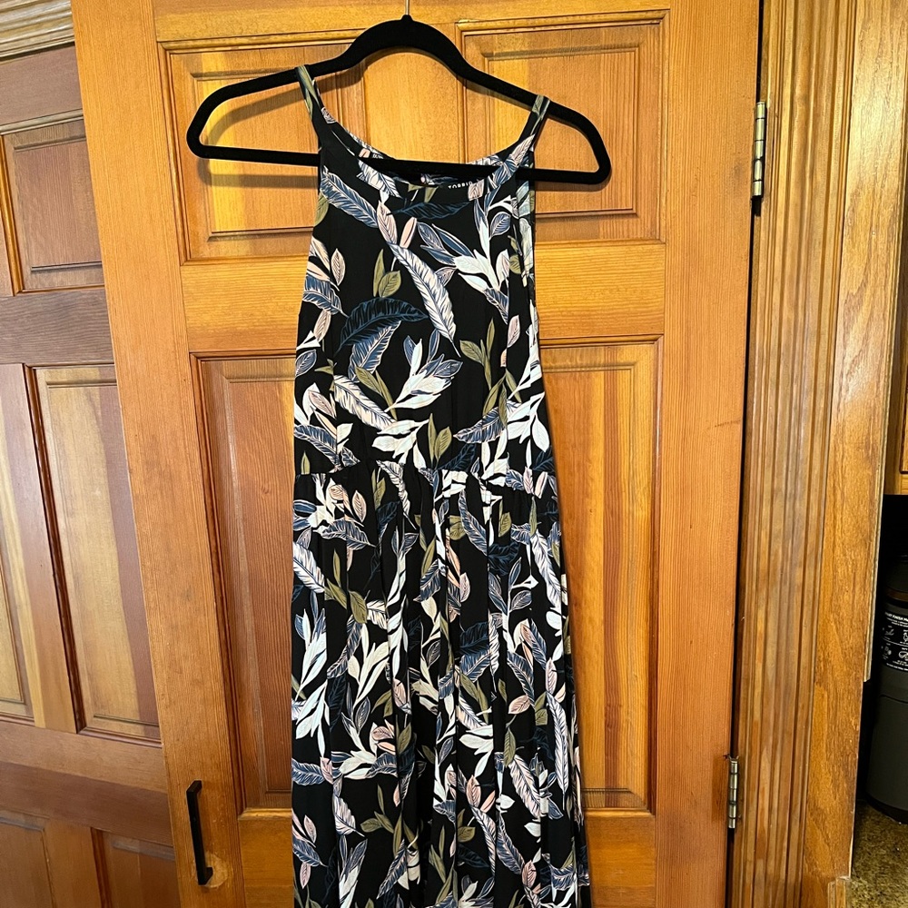 Floral Black Maxi Dress